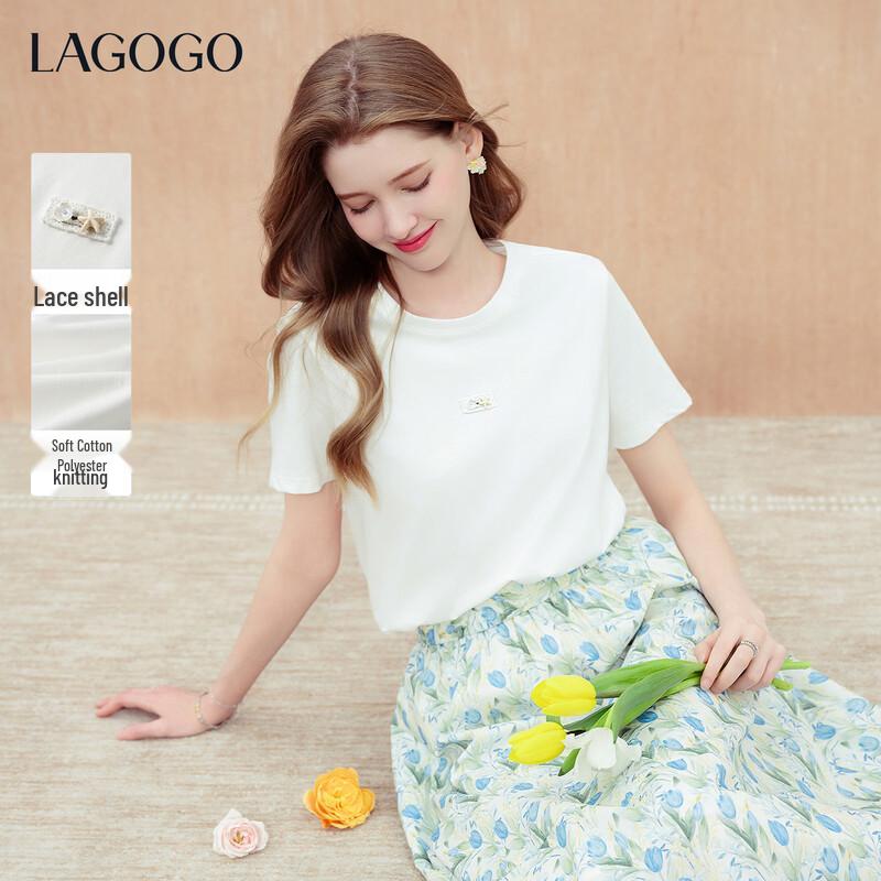 LAGOGO Women s Casual T-Shirt L