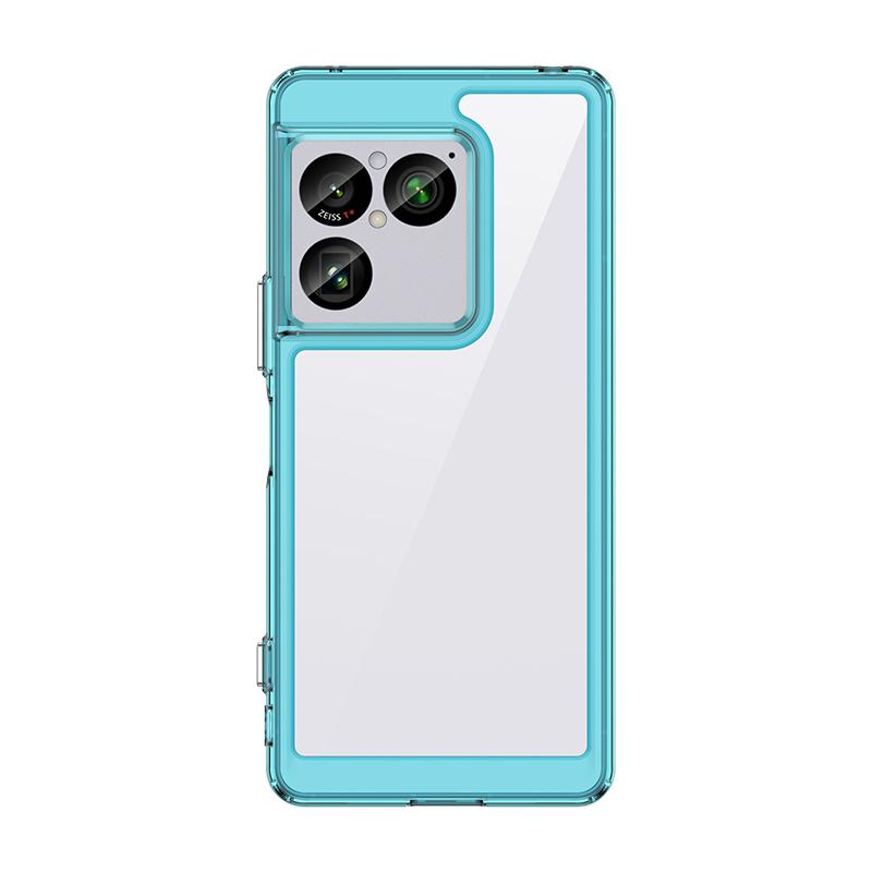 For Sony Xperia 1 VIII Transparent Hard PCCase For Sony Xperia 1 VIII Candy Color Frame TPU Silicone Shockproof Cover Bumper