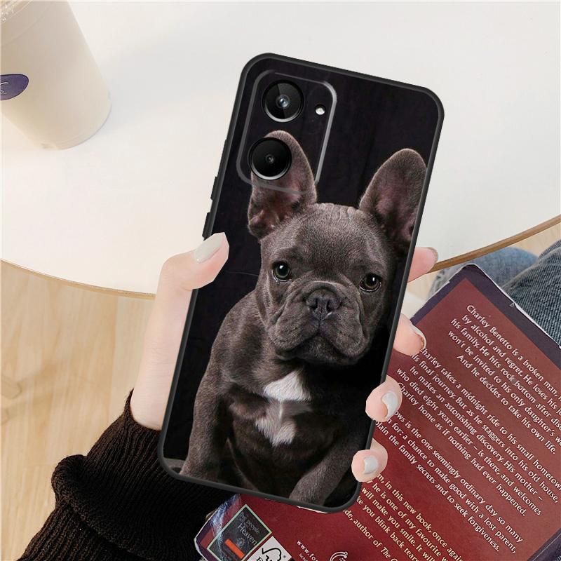 

Pug Dog French Bulldog Case For Realme GT Neo 5 3 2 3T 8 9 10 Pro Plus C33 C35 C31 C30 C11 C15 C25 C21Y C55 Cover Realme GT Neo2