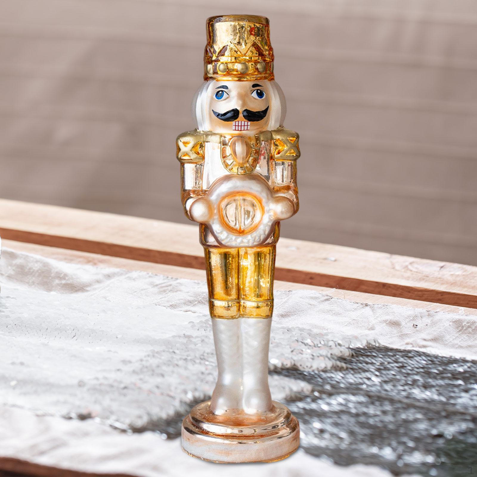 

Рождественская фигурка Щелкунчика, украшение, светящийся стол, креативная полка, центральный элемент стола Large_Rose Golden Base