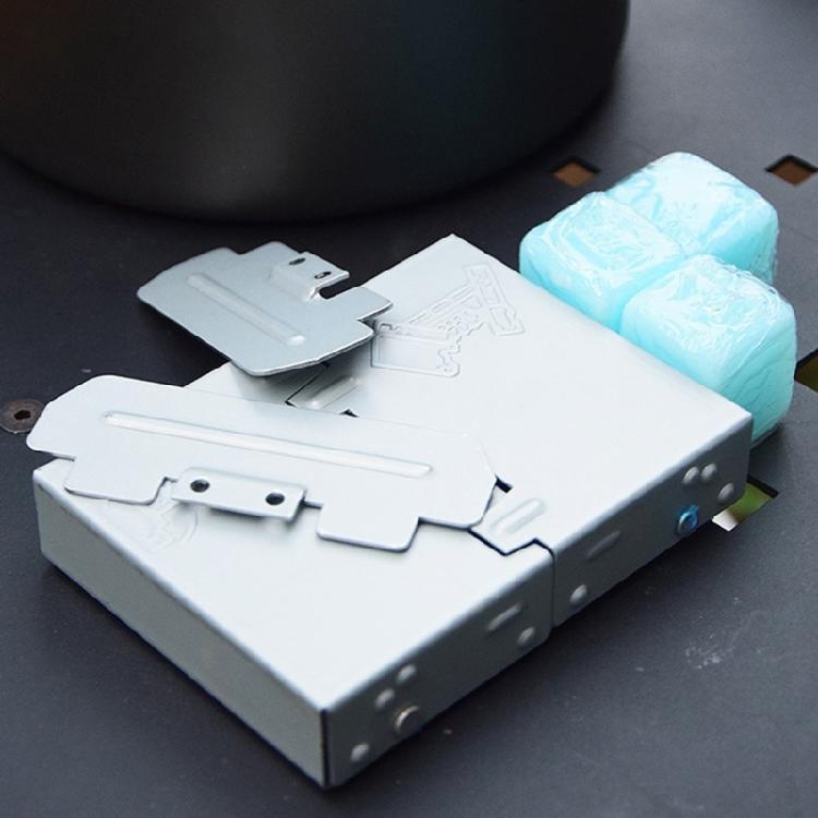 Small Camp Stove Camping Hiking Cooker Picnics Stove, Foldable Alcohols Stove
