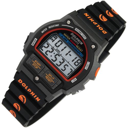 

[Dolphin] Dolphin Ретро Цифровой Черный Ремешок One Size