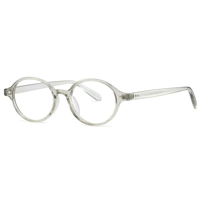 

TR90 Retro Transparent Green Elliptical Small Frame Glasses for Woman Man Optical Prescription Eyeglasses Myopia and Hyperopia Single Version&1.56&None серый