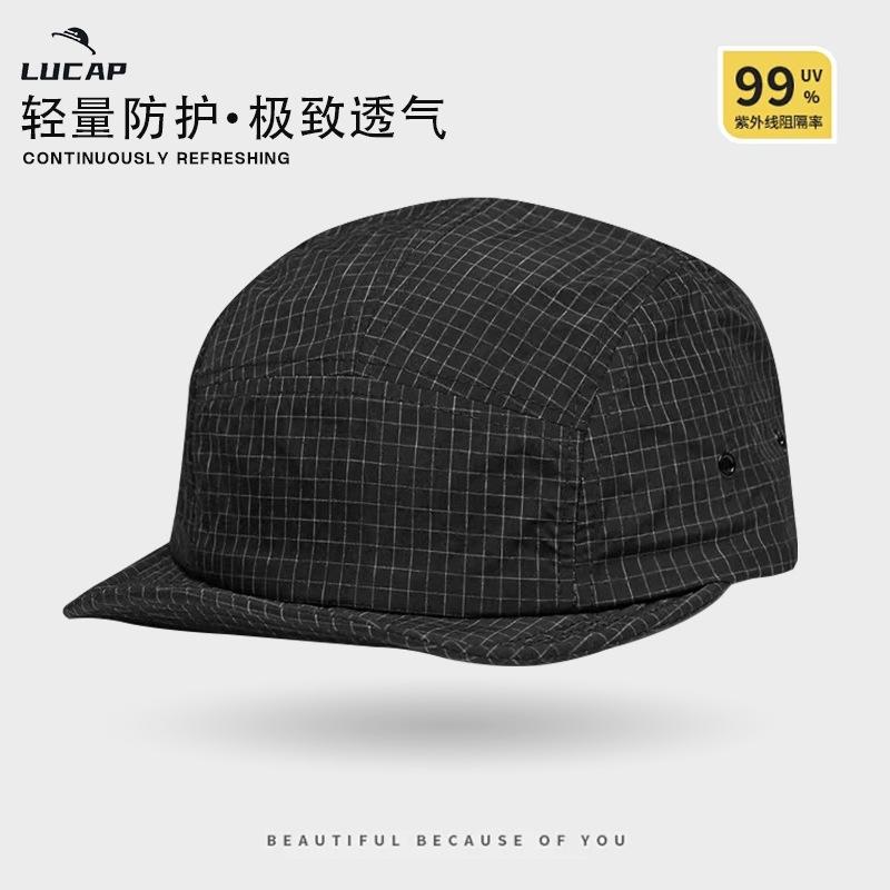 Quick-drying baseball cap Short brim Five soft brim in spring and summer Upturned outdoor sports cycling Quick-drying baseball cap