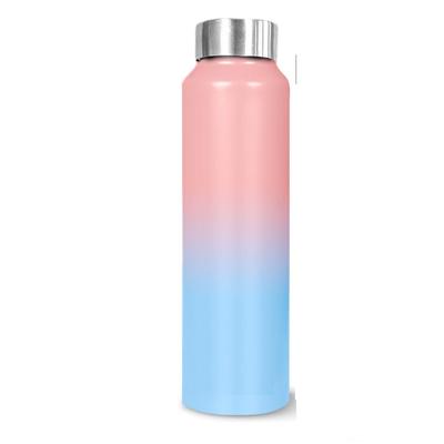 Water Bottle (1 Litre, Premium Stainless Steel, Sky-Blush) Bottle for Fridge, School, Outdoor, Gym, Home and Office