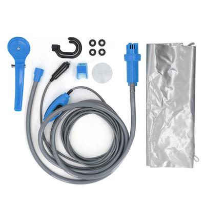 Portable Camping Shower Adjustable Water Flow Leakproof 2.5 L/min Outdoor Showerhead Sprayer Blue