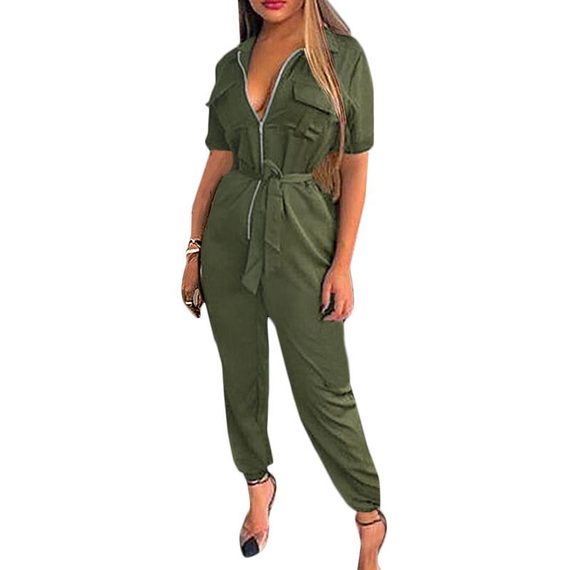 Buy ZANZEA Women Turn Down Collar Short 
