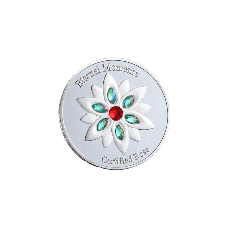 

love souvenir Coins, Rose Lovers Collection Coins, Colorful Diamonds, Love Guardian Coins светло-серый