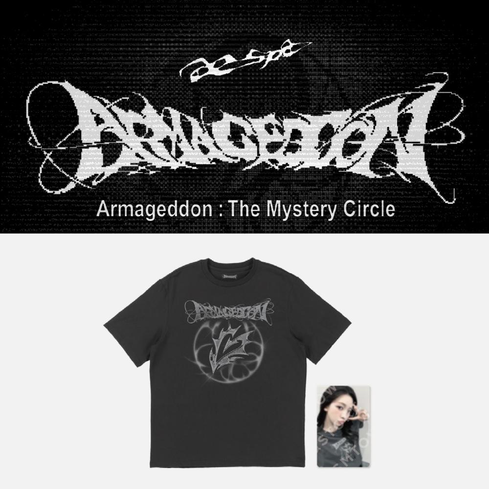 

Предзаказ Футболка aespa WEEK Armageddon The Mystery Circle, черная версия.