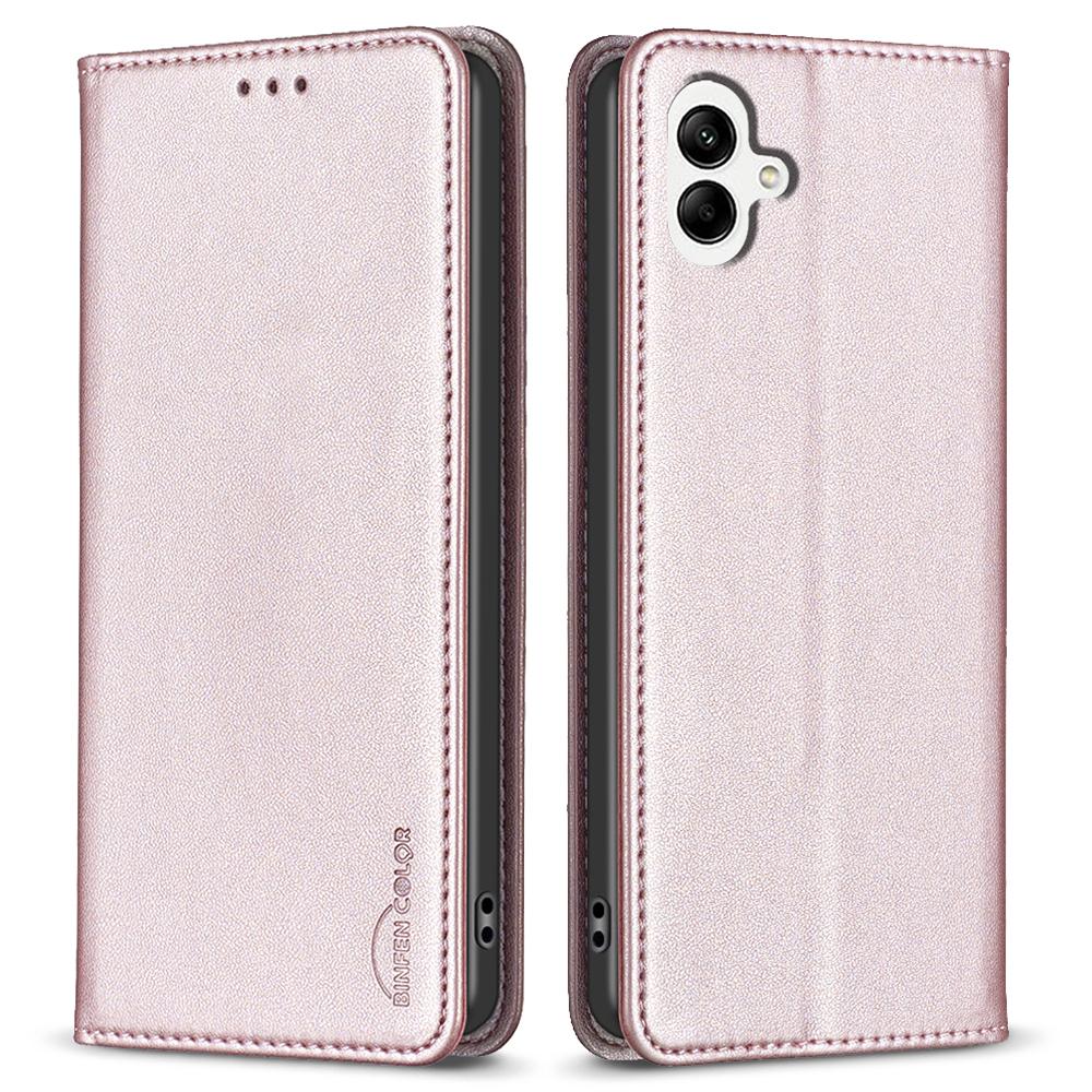 BINFEN COLOR BF18 For Samsung Galaxy A06 4G Leather Case Card Slots Phone Cover