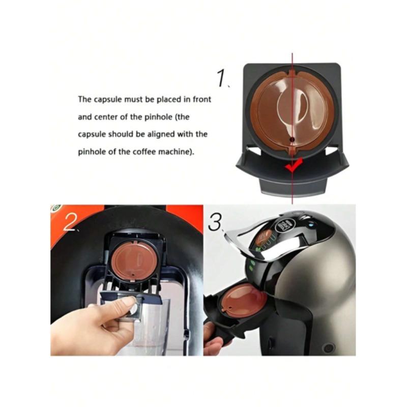 Eco-Friendly Reusable Coffee Pod Filter with Stainless Steel Mesh and Cleaning Brush Coffee Machines for Sustainable Brewing