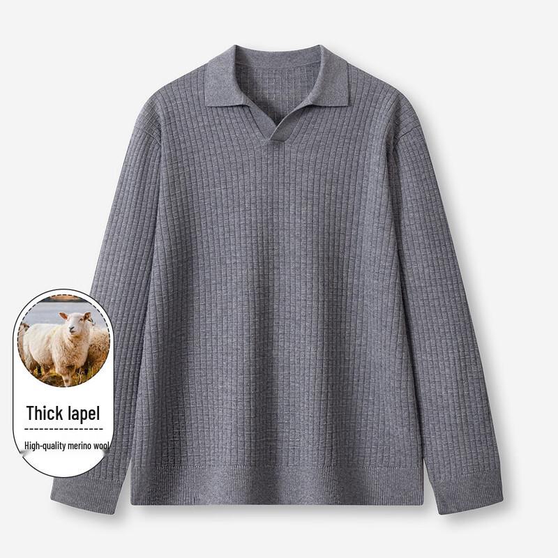 

LUOZI Мужской зимний шерстяной свитер в стиле old money 2XL (185)