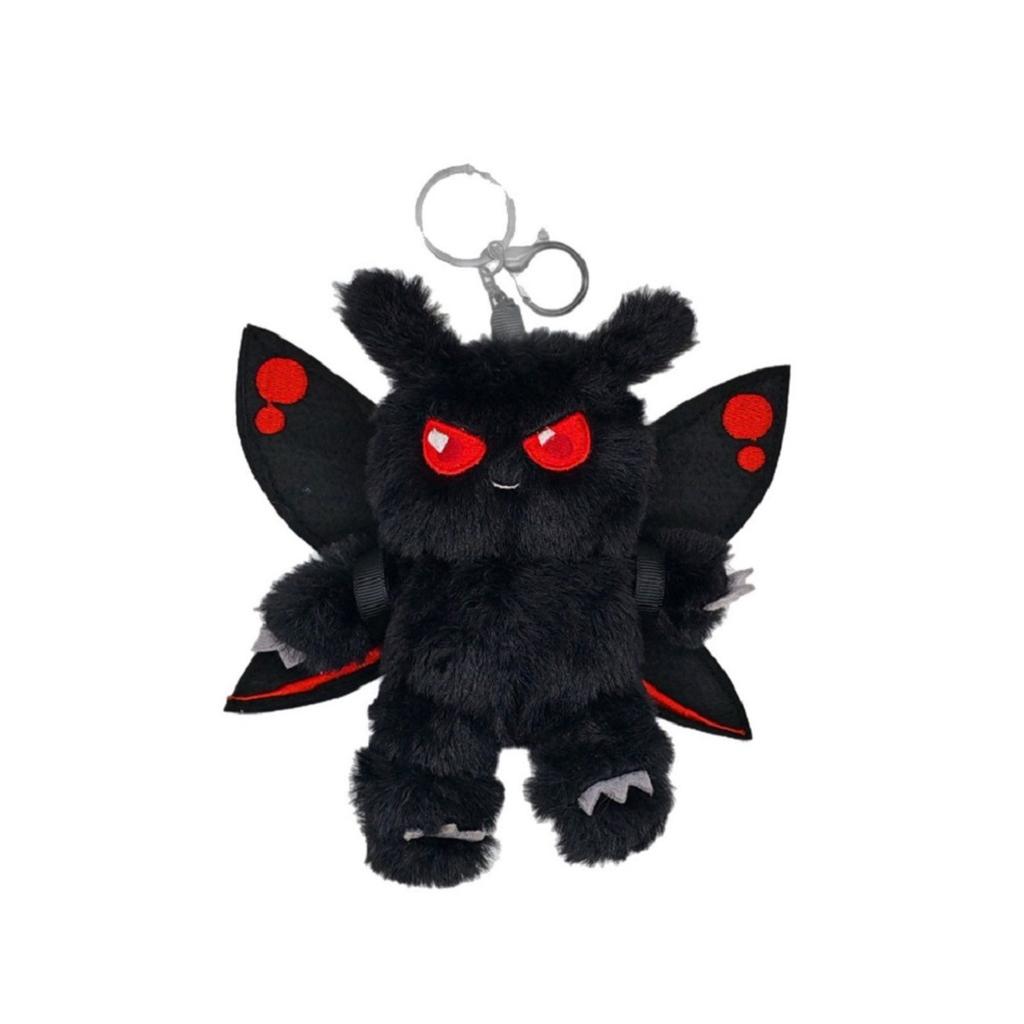 Hot 18cm Mothman Plush Doll Keychain Pendant with Wings Creative Room Decorations Plush Toys Children Birthday Halloween Gifts