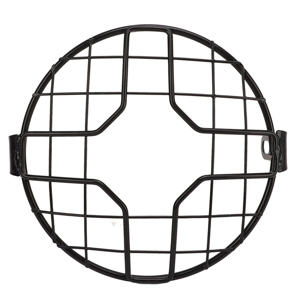 Motorcycle Headlight Guard Grill Headlight Mesh Grill Cover Universal for Motorbike with 6.5 Inch Headlights Cross