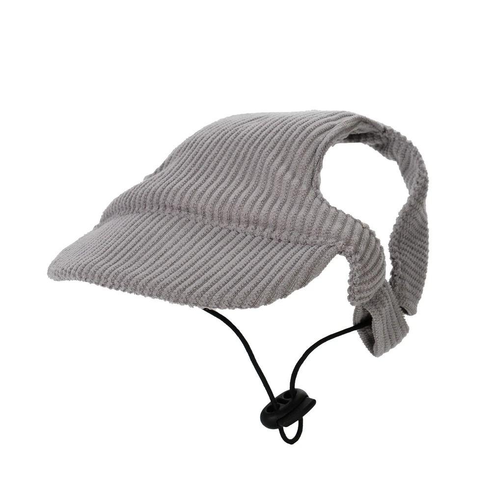 Breathable Dog Baseball Cap Corduroy Cat Headwear Multi-color Pet Sun Hats  All Season