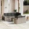 VidaXL Garden Lounge Set with Cushions 11 Pcs, Patio Sofas, Patio Furniture Set, Outdoor Furniture, Grey 3266250
