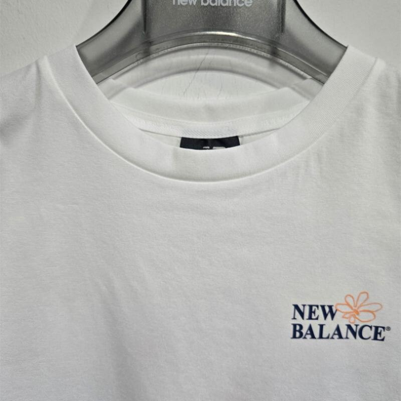 New Balance Uni Frozen Flower Short Sleeve Tee Nbnef31663 White
