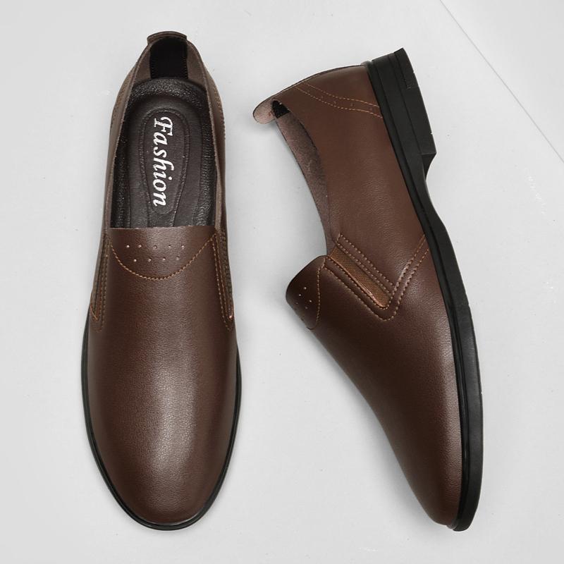 Mocassins Classiques en Cuir de Vachette de Haute Qualité Chaussures Décontractées Fait Main Élégant Mocassins pour Homme Chaussures de Marche Respirantes