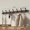Wall Mounted Coat Hook Rack Entryway Hallway Closet No Drill Installation Heavy Duty Wooden Hanging Organizer