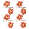 Ensemble de 4 Attache-rideaux Fleur Colorée Attaches Décoratives pour Draperies Attaches Corde Métallique pour Décorations de Fenêtre