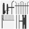 Zauntor HORST 100 X 75 Cm Metal Black Lockable