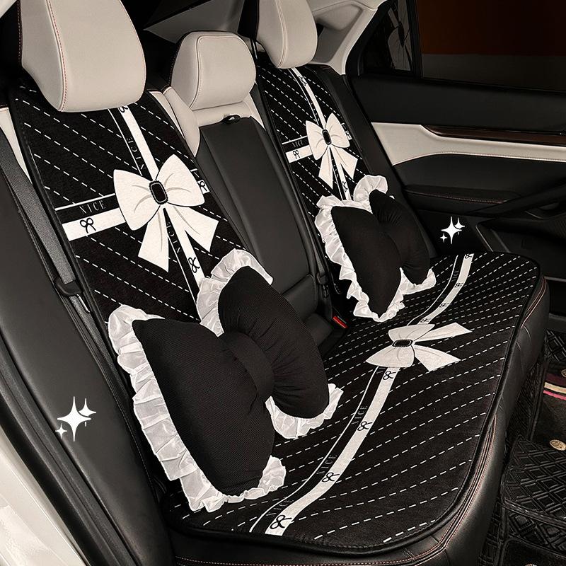 Car headrest lumbar backrest simple bow car cushion pillow high-end comfortable car neck pillow