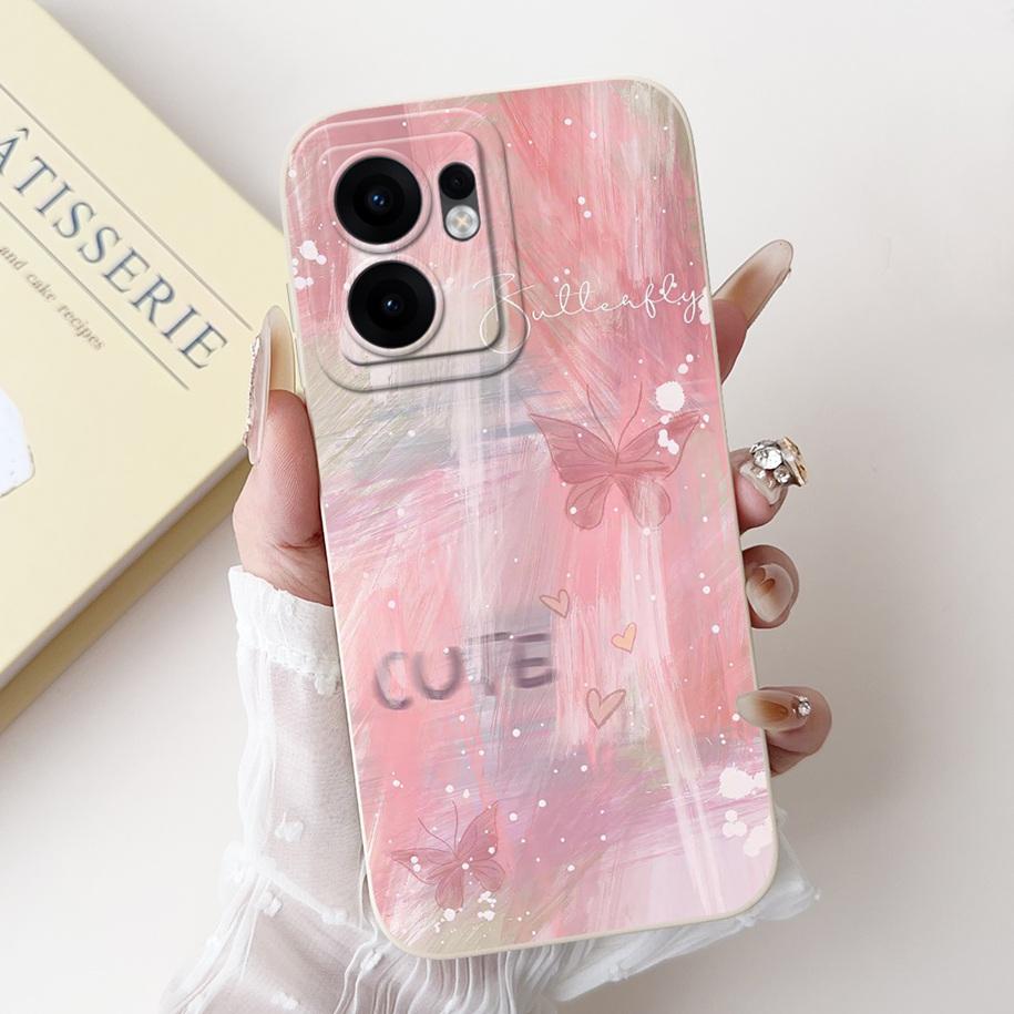 For Oppo Reno13 F 5G Case New Fashion Flower Silicone Soft Bumper Cases For Oppo Reno13F 4G Protection Cover Reno 13F 13FS Coque
