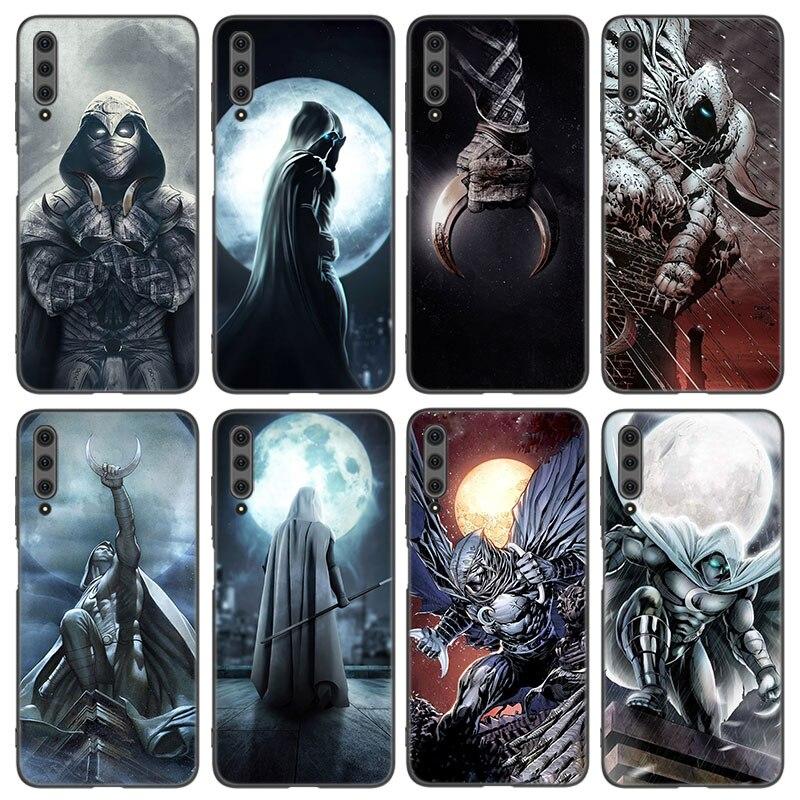 

Чехол для телефона Moon Knight для Huawei Honor 7A 8A 9X 20 Pro 8 10X Lite 9A 8C 9C 20E 7S 8S 20S 8X 10i 20i 30i Мягкий черный чехол из ТПУ