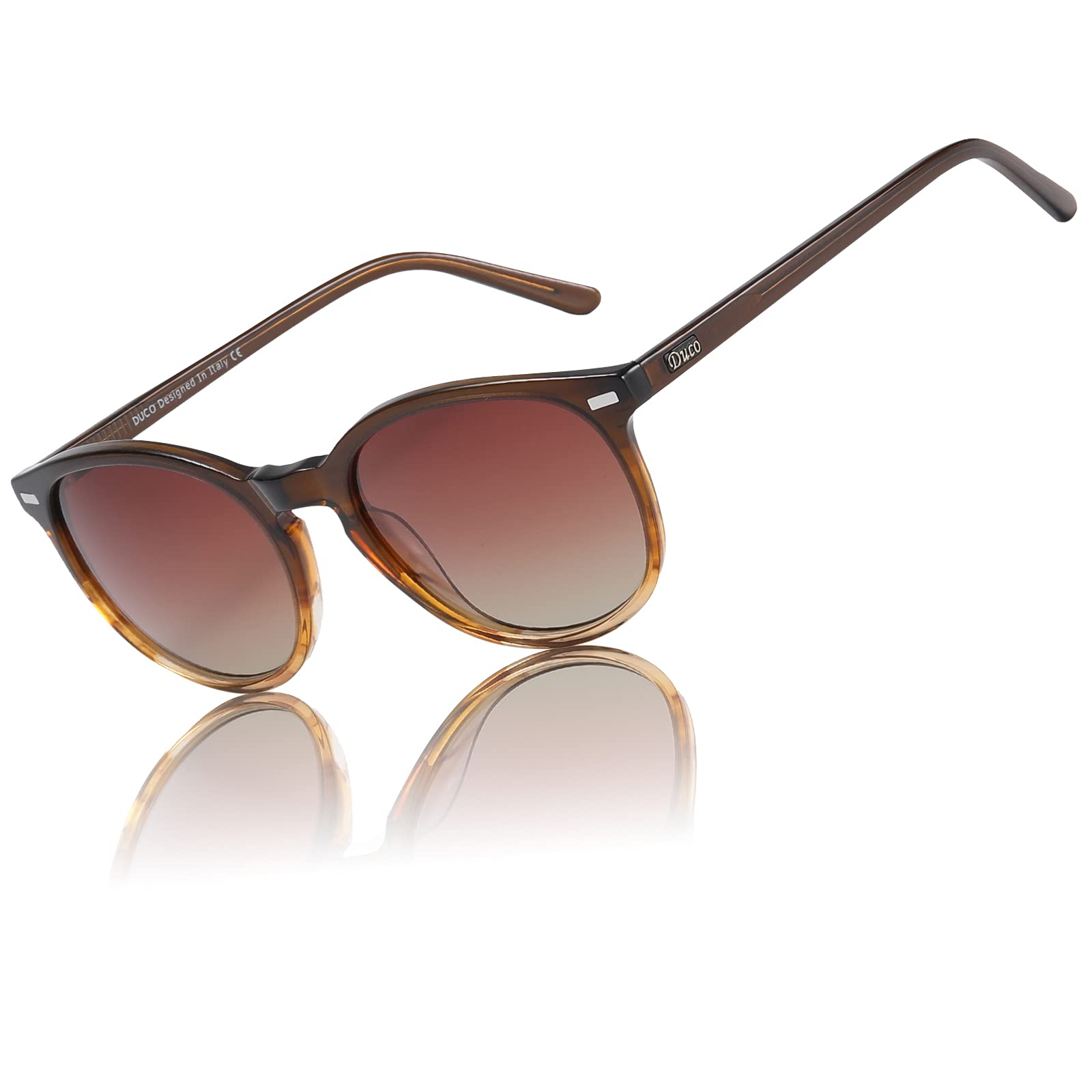 

UV Round Polarized Fashion Sunglasses UV 1230 [DUCO] Women s Sunglasses, Protection, Sunglasses, UV400, Lenses, Design, Women, Protection, (Brown) коричневий