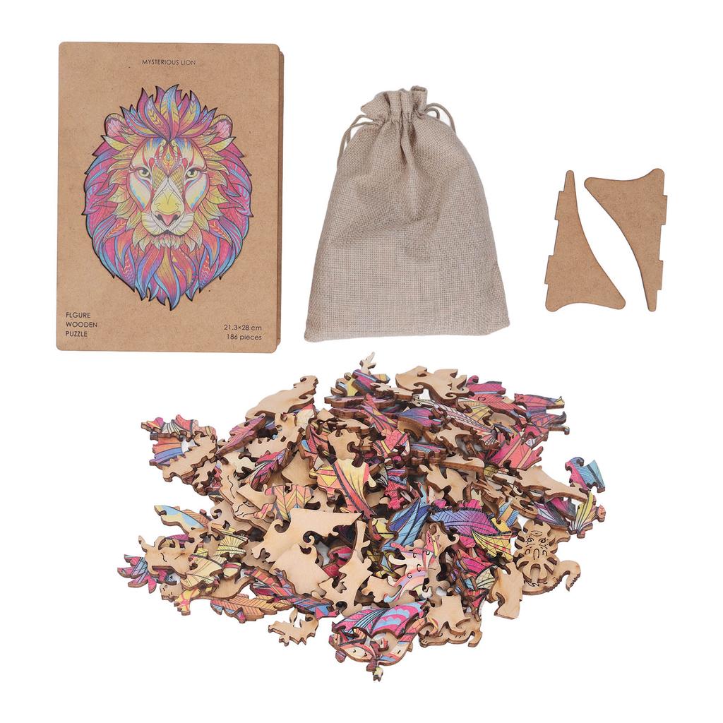 Uregelmessige puslespill i tre Dyreform Høy vanskelighetsgrad Fargerike dyreformer Puslespill for barn