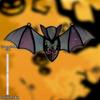 1pcs Halloween Decor Acrylic Stained Bat Suncatcher Hanging Ornament Goth Car Accessories Bat Car Hanging Accessories, Acrylic Sign