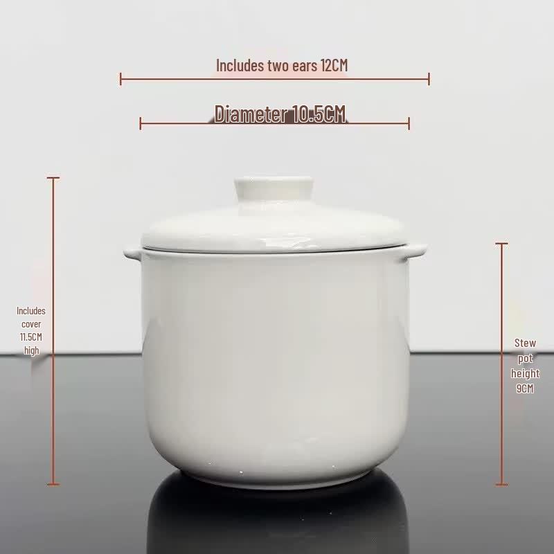 ZISIZ Ceramic Double-Ear Stew Pot (Set of 2)
