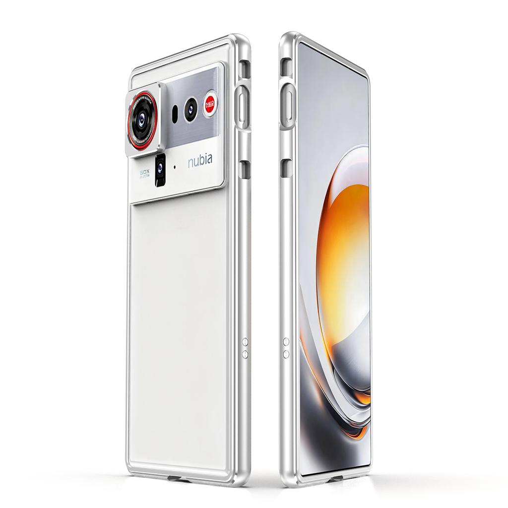 For ZTE Nubia Z80 Ultra 5G Bumper Case Metal Frame Phone Cover with Camera Lens Guard