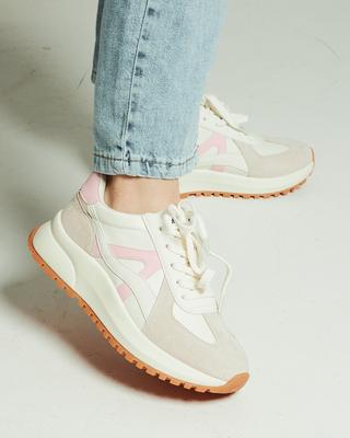 Women's Sneakers Lifexpert 6603 37 Milky Pink Nubuck Raincoat Fabric