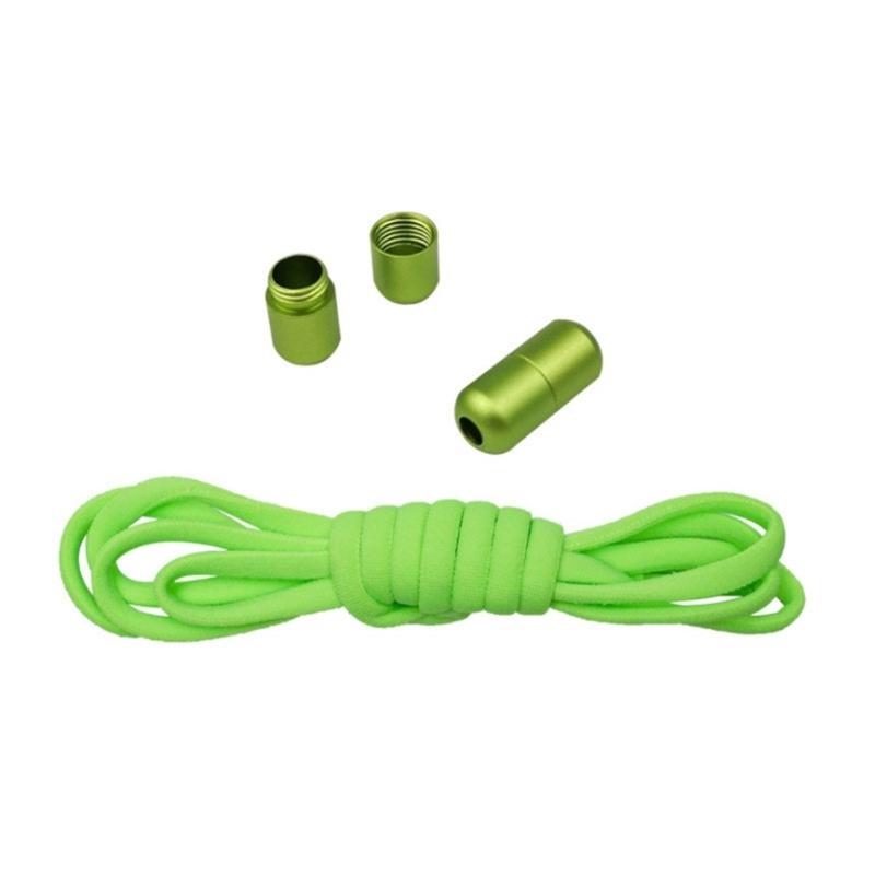 Unisex Convenient Slip On Shoelace Accessories Elastic No Tie Shoe Laces with Metal Aglets for Commuting Sports Travel