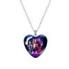 Anime K-pop Demon Heart Shape Pendant Necklace Cartoon Character Idol Jewelry Gifts