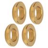 4Pcs Bicycle Gasket High Toughness Corrosion Resistance No Rust Compact Lightweight Convex Washer Spacer for BikeGold