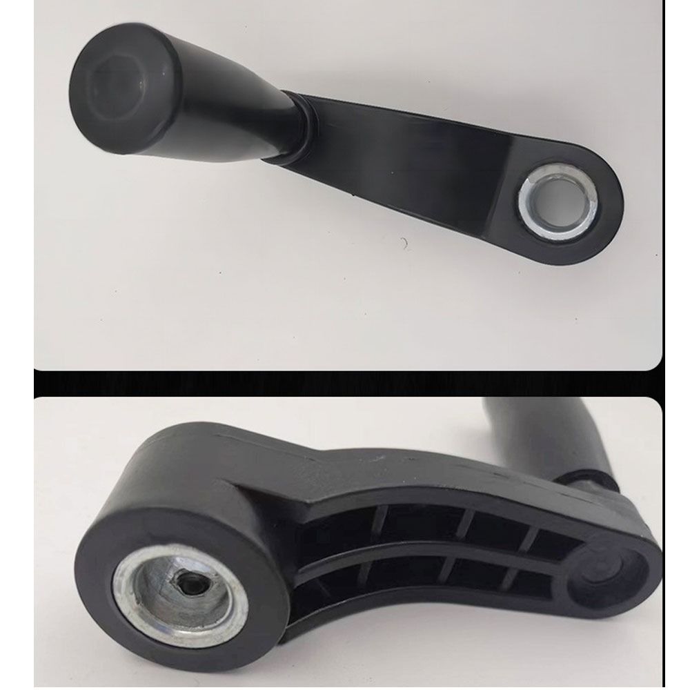 M6 Round Hole Handwheel Black Crank Handle Durable Hand Crank Handle Machine Tool