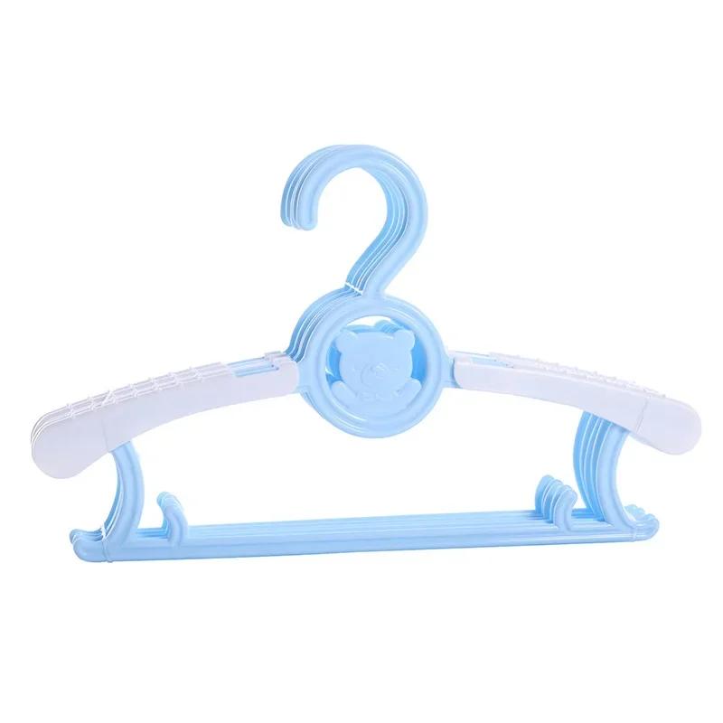 5pcs Baby Clothes Hanger Flexible Racks Plastic Clothing Display Kids Hangers Unmarked Children Coats Hanger Organizer