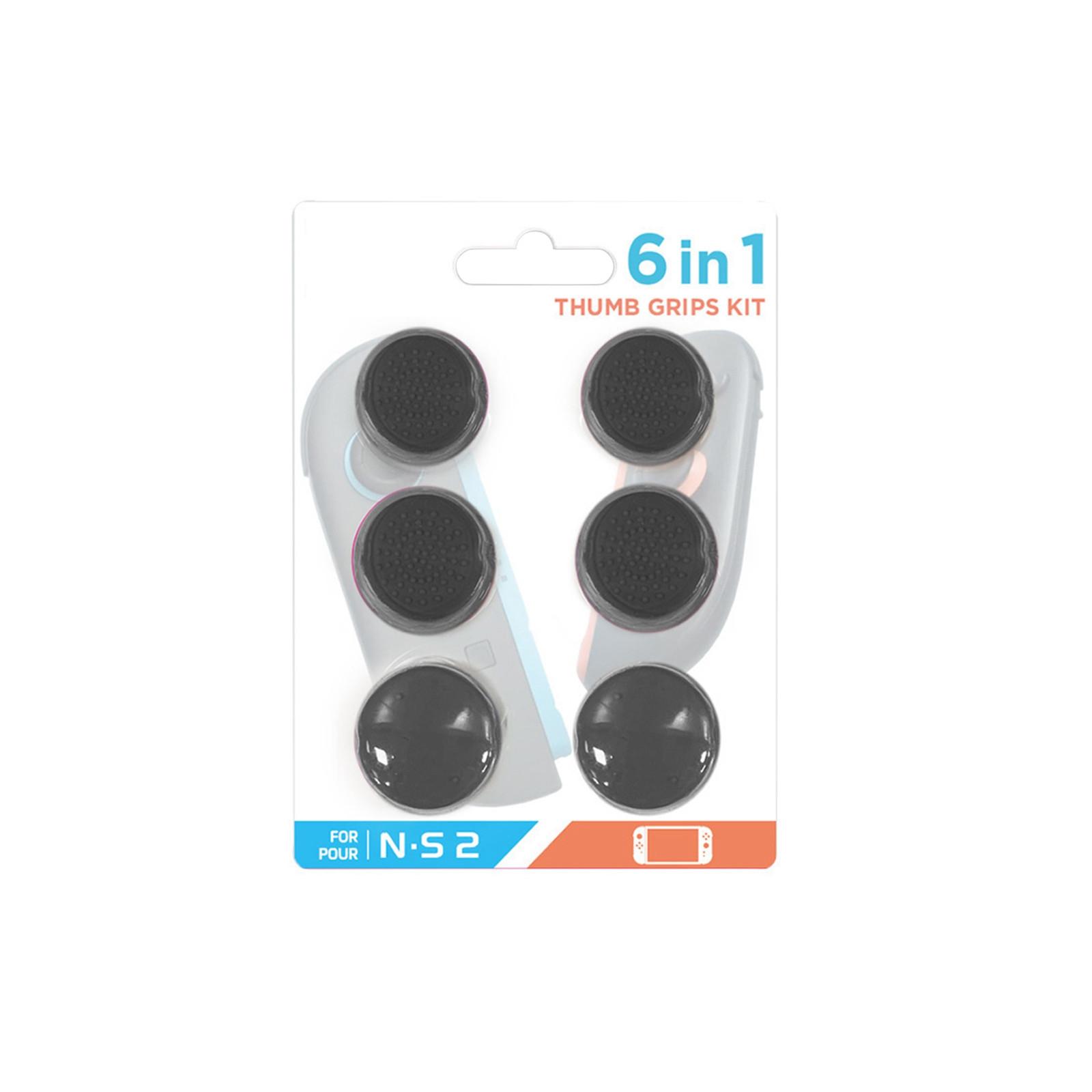 

Накладки на стики для большого пальца, Эргономичный дизайн, Улучшенный игровой хват, Удобные, Накладки на кнопки стиков One Size чёрный