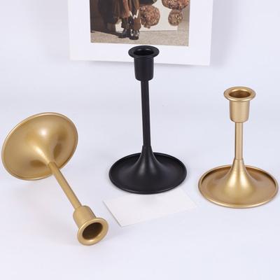 Elegant European Iron Candle Holders Set Of 3 Candlestick Stand For Home Decoration Dining Table Centerpieces