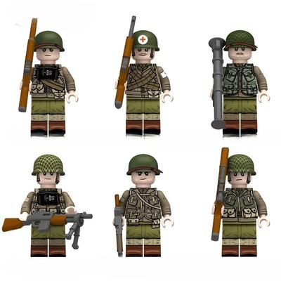 N683-688 Militärkrieg MOC Army Rangers Rüstung Helm Zubehör Bausteine Modelle Puppen Actionfiguren Spielzeug für Kinder Geschenke