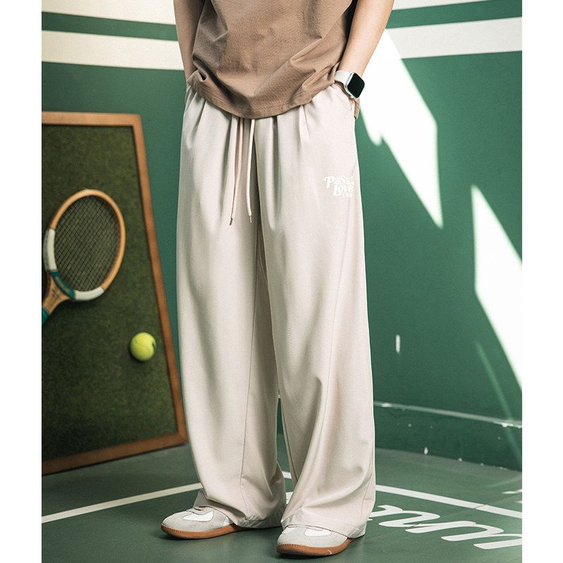 Matchet Pants Men's Thin Draped Casual Pants 2025 Spring and Summer American Style Loose Straight-Leg Trousers Breathable Trendy Brand Pants