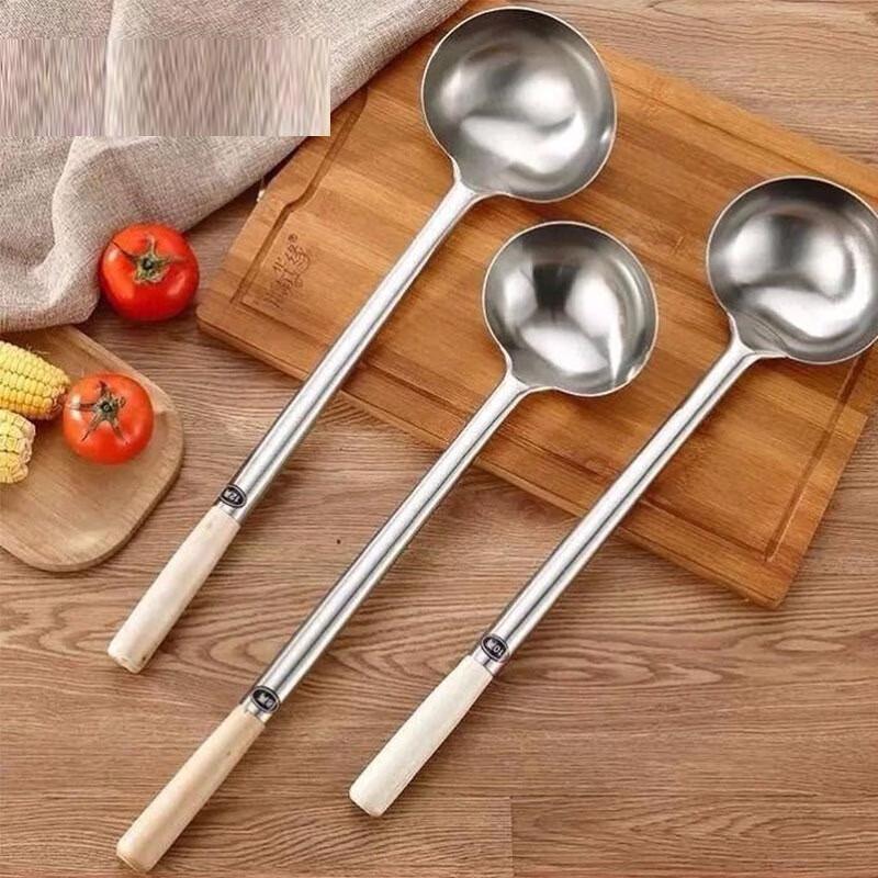 Thickened Stainless Steel Chef's Serving Spoon