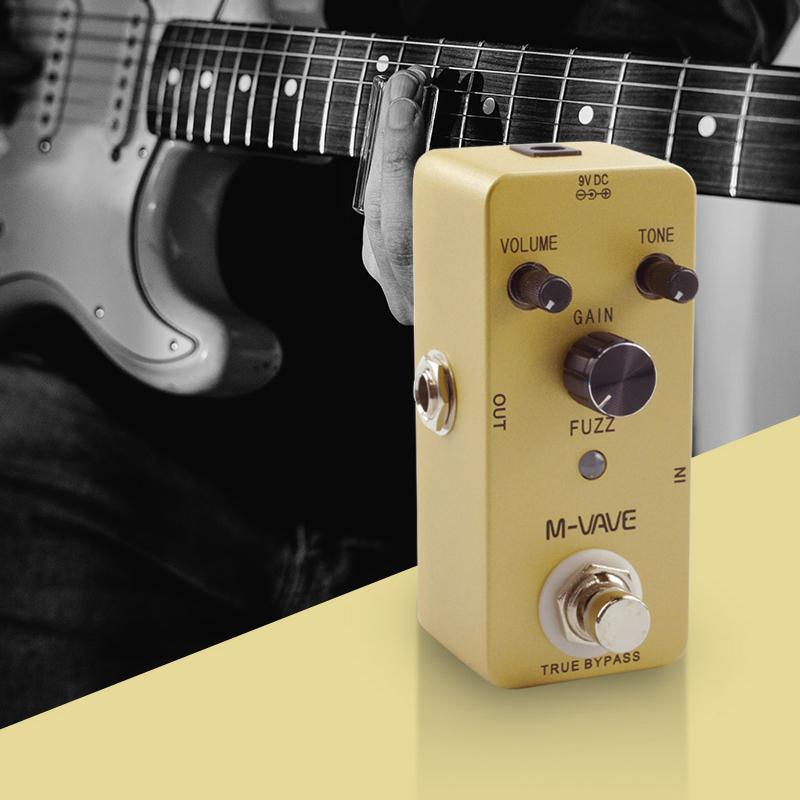 M-VAVE Vintage Fuzz Guitar Effect Pedal True Bypass Full Metal Shell Wah Guitar Effect Pedal Guitar Parts & Accessories