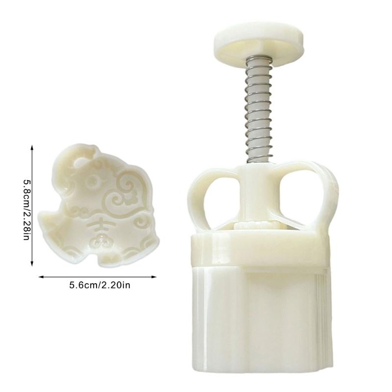 Schöne Pastetenstempel mit Elefantenmuster Traditioneller Mondkuchen-Hersteller mit einzigartigem Muster für Backliebhaber