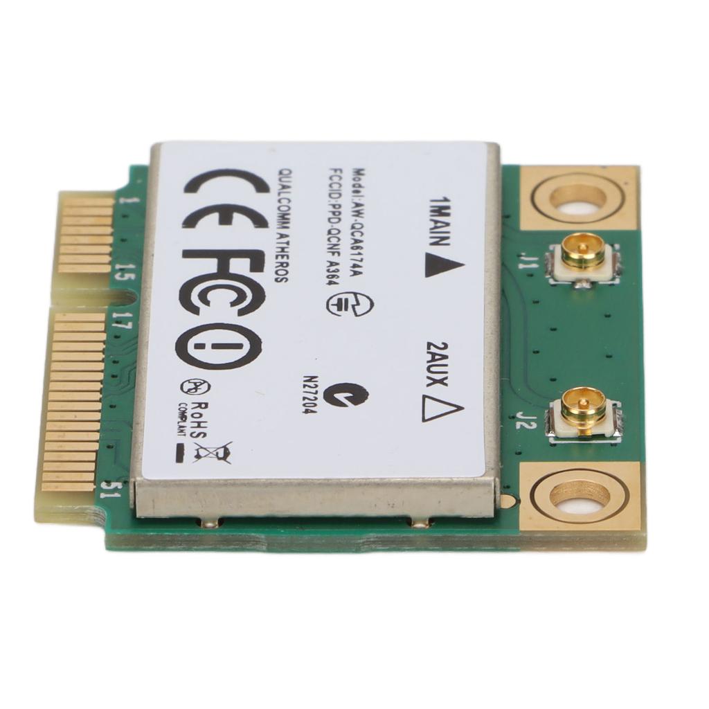 WiFi Card 1200Mbps 2.4G 5G Dual Band 802.11 A B G N Ac Mini Wireless Pcie Network Card with Screws for Windows 7 8 10