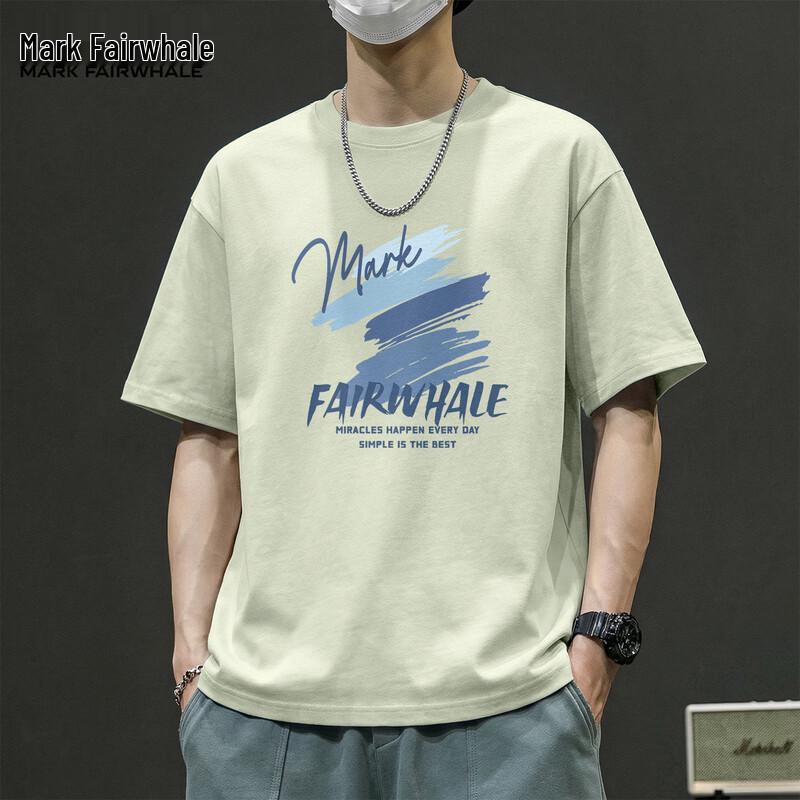 Mark Fairwhale Men s American Print Cotton T-Shirt 3XL