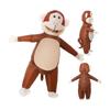 Pink-eared Monkey Inflatable Costume, for Adults