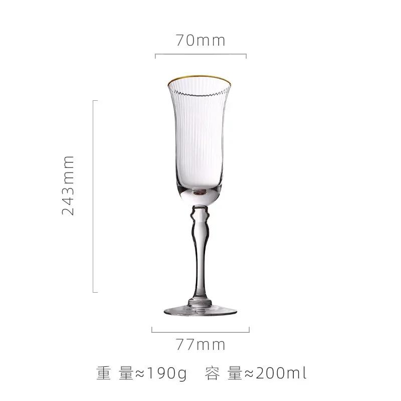 Nordic Phnom Penh Wine Glasses Champagne Glasses Model Rooms Wine Utensils Soft Furnishings Table Ornaments Glasses